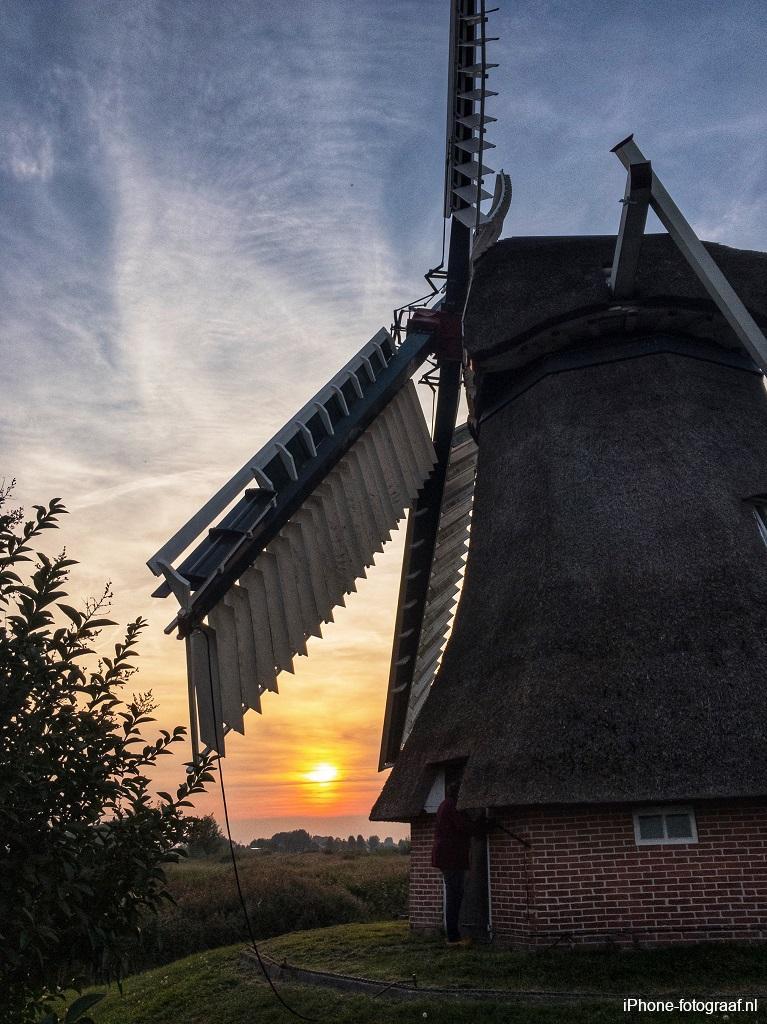 iPhone foto van een zonsondergang