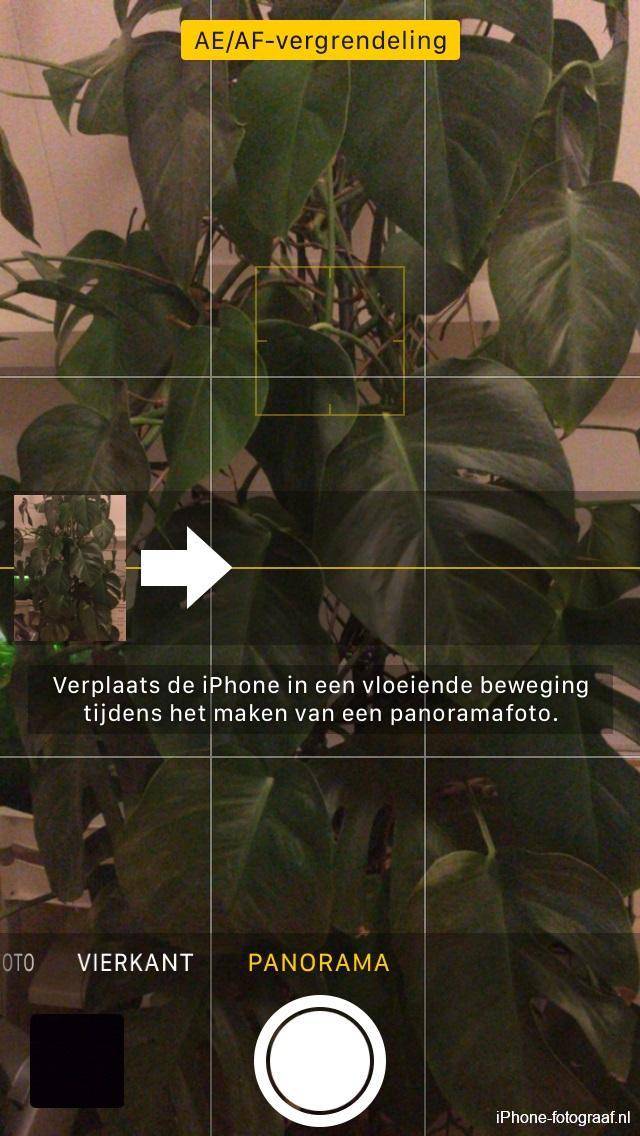 De iPhone panorama mode