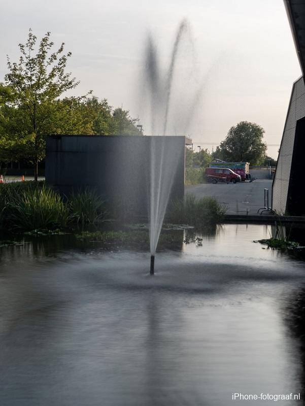 Fountain shot with an iPhone and a slow shutter speed