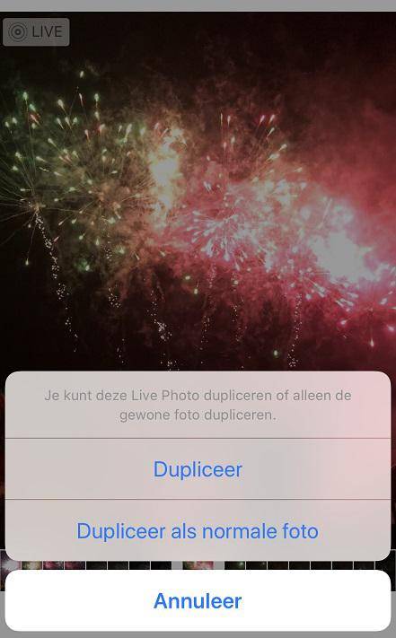 iphone foto dupliceren