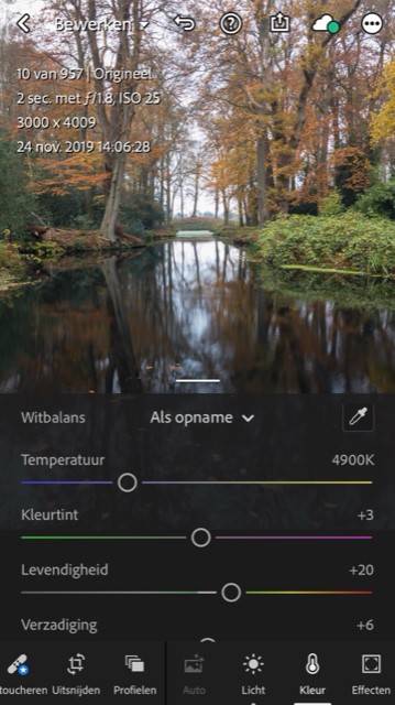 Lightroom CC Mobile voor je iPhone