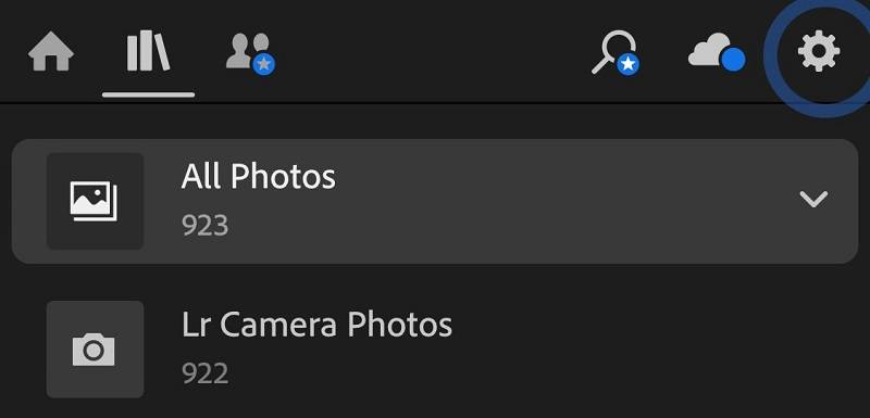 Lightroom CC Mobile app