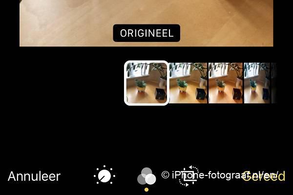 El filtro original de la aplicación de la cámara del iPhone